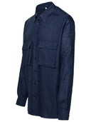 Dolce & Gabbana Blue Linen Shirt