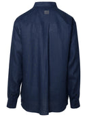 Dolce & Gabbana Blue Linen Shirt
