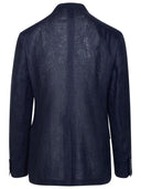 Dolce & Gabbana Navy Linen Blazer