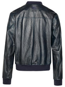 Dolce & Gabbana Navy Lambskin Jacket