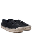 Dolce & Gabbana Black Lear Espadrilles