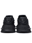 Dolce & Gabbana 'Airmaster' Black Calf Lear Blend Sneakers