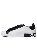 Dolce & Gabbana Vintage 'Portofino' White Lear Sneakers