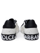 Dolce & Gabbana Vintage 'Portofino' White Lear Sneakers