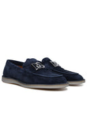 Dolce & Gabbana Navy Calf Lear Loafers