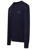 Etro Blue Cotton Blend Sweater
