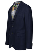 بليزر قطن أزرق من إترو