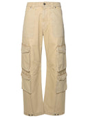 Gouden gans beige katoenen vrachtbroek