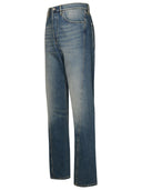 Lanvin Blue Cotton Jeans