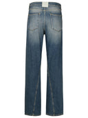 Lanvin Blue Cotton Jeans