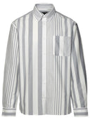 A.P.C. Camicia di cotone grigia 'mateo'
