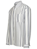 A.P.C. Camicia di cotone grigia 'mateo'