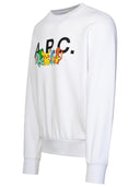 A.P.C. 'Pokémon  Crew' White Cotton Sweatshirt
