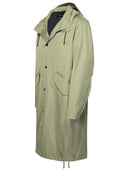 A.P.C. 'Antonny' Light Khaki Polyester Blend Parka