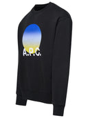 A.P.C. Black Cotton Sweatshirt
