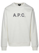 A.P.C. White Cotton Sweatshirt