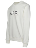 A.P.C. White Cotton Sweatshirt