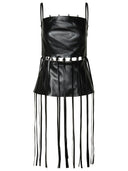 Nanushka 'Citta' Black Vegan Lear Top