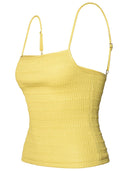 Nanushka 'Arenda' Tank Top In Lime Polyurethane Blend
