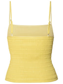 Nanushka 'Arenda' Tank Top In Lime Polyurethane Blend