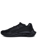 Balmain 'Run Row' Black Lear And Nylon Sneakers
