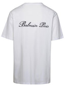 Balmain White Cotton T Shirt