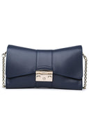 Furla 'Metropolis Remix' Blue Calf Lear Bag
