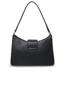 Furla 1927 Black Hammered Lear Hobo Bag