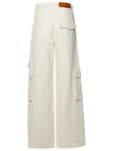 Gcds White Cotton Jeans