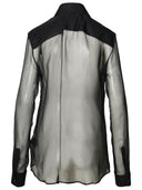 Balmain Black Silk Shirt