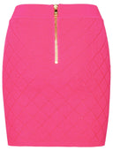 Balmain Fuchsia Viscose Blend Miniskirt