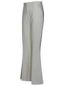 Pantalones de mezcla de viscosa blanca de Balmain