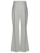 Pantalones de mezcla de viscosa blanca de Balmain