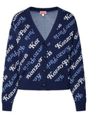 Kenzo 'Kenzo By Verdy' Navy Wool Blend Cardigan