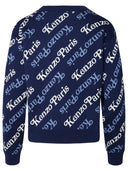 Kenzo 'Kenzo By Verdy' Navy Wool Blend Cardigan