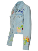 Kenzo Light Blue Cotton Jacket