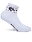 Chiara Ferragni White Cotton Blend Socks