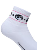 Chiara Ferragni White Cotton Blend Socks