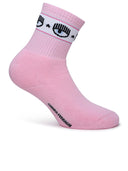 CHIARA FERRAGNI PINK COTON BLEND SOCKS