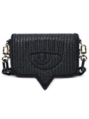 Chiara Ferragni Small 'Eyelike' Black Polyester Bag