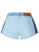 Chiara Ferragni Blue Cotton Shorts