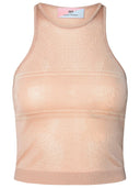 Chiara Ferragni Pink Viskose Mischtank Top