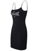 Chiara Ferragni Black Cotton Blend Dress