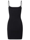 Chiara Ferragni Black Cotton Blend Dress