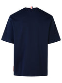 Thom Browne 'Milano Over' Navy Cotton T Shirt