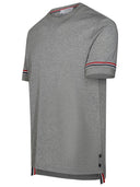 Maglietta in cotone grigio thom browne