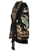 Alanui 'Inner Energy' Black Virgin Wool Cardigan