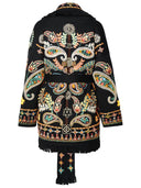 Alanui 'Inner Energy' Black Virgin Wool Cardigan