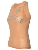 Blumarine Nylon Blend Tank Top Nude