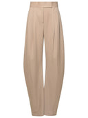 Attico 'Gary' pantaloni di lana vergine beige